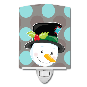 Christmas Snowman  C Styles Ceramic Night Light