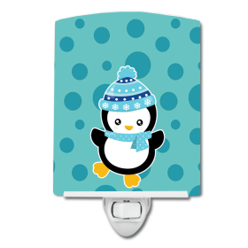 Christmas Penquin #2  C Styles Ceramic Night Light