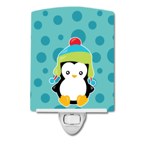 Christmas Penquin #4  C Styles Ceramic Night Light