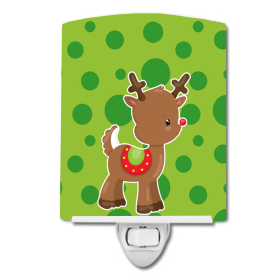 Christmas Reindeer #3  C Styles Ceramic Night Light