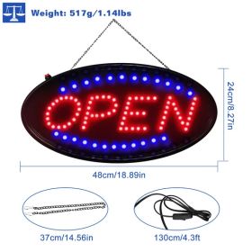 Ultra Bright LED Neon Open Sign  Normal Lighting Store Business Sign Animated Motion