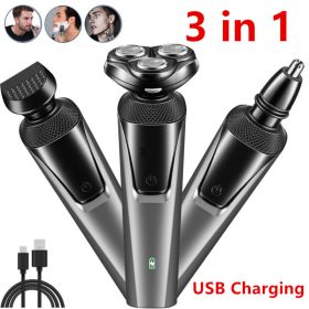 Electric Beard Nose Ear Trimmer Mens Shaver Razor Waterproof Pop-Up Wet Dry Cordless