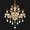 K9 Crystal Chandeliers Lighting 4 Lights Crystal Ceiling Lamp Home Decoration Gold