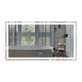 LED Bathroom Vanity Mirror with Light, 60 x36 inch, Anti Fog, Dimmable,Color Temper 5000K,Backlit + Front Lit