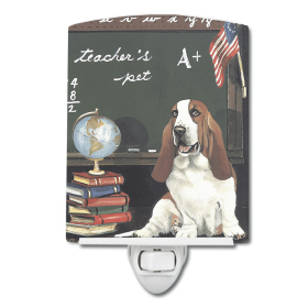 B Styles Ceramic Night Light (Color: Basset Hound Ter's Pet, size: 4 x 6)