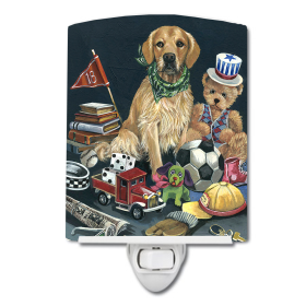 G Styles Ceramic Night Light (Color: Golden Retriever Toys, size: 4 x 6)