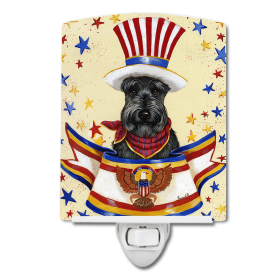 S Styles Ceramic Night Light (Color: Scottie USA, size: 4 x 6)