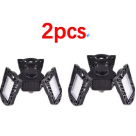 General Deformable Lamp Garage Light Radar Warehouse Industrial Lamp Home Lighting High Intensity (Option: White 60W 2pcs)