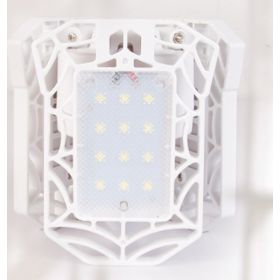 General Deformable Lamp Garage Light Radar Warehouse Industrial Lamp Home Lighting High Intensity (Option: New White 60W)