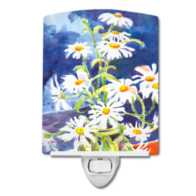 F Styles Ceramic Night Light (Color: Flower - Daisy, size: 4 x 6)