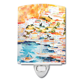 H Styles Ceramic Night Light (Color: Harbour #2, size: 4 x 6)