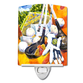 G Styles Ceramic Night Light (Color: Golf Clubs, Ball and Glove, size: 4 x 6)