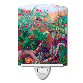 B Styles Ceramic Night Light (Color: Birds/Bird - Toucan, size: 4 x 6)