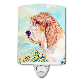 P Styles Ceramic Night Light (Color: Petit Basset Griffon Vendeen, size: 4 x 6)