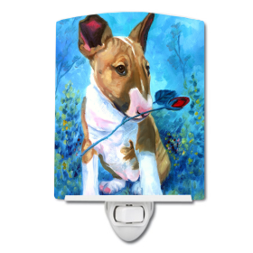 B Styles Ceramic Night Light (Color: Animals/Bull Terrier, size: 4 x 6)