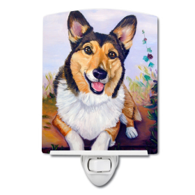P Styles Ceramic Night Light (Color: Animals/Corgi, size: 4 x 6)