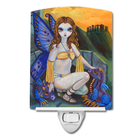 F Styles Ceramic Night Light (Color: Fairies, size: 4 x 6)