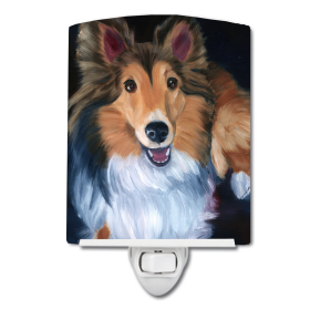 S Styles Ceramic Night Light (Color: Animals/Sheltie, size: 4 x 6)
