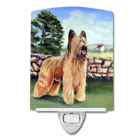 B Styles Ceramic Night Light (Color: Briard, size: 4 x 6)