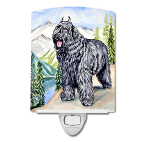 B Styles Ceramic Night Light (Color: Bouvier des Flandres, size: 4 x 6)