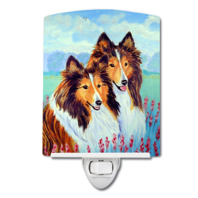 S Styles Ceramic Night Light (Color: Sheltie/Shetland Sheepdog, size: 4 x 6)