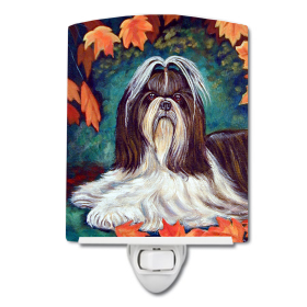 A Styles Ceramic Night Light (Color: Shih Tzu, size: 4 x 6)