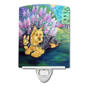 A Styles Ceramic Night Light (Color: Australian Terrier, size: 4 x 6)