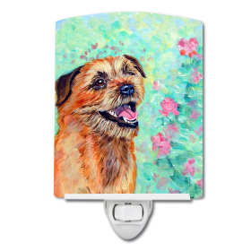 B Styles Ceramic Night Light (Color: Border Terrier, size: 4 x 6)