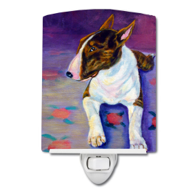 B Styles Ceramic Night Light (Color: Bull Terrier, size: 4 x 6)