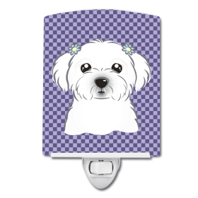 P Styles Ceramic Night Light (Color: Maltese, size: 4 x 6)