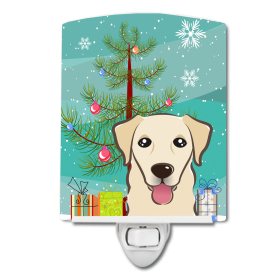 Christmas Tree and Dog Ceramic Night Light (Color: Golden Retriever - Shorthair, size: 4 x 6)
