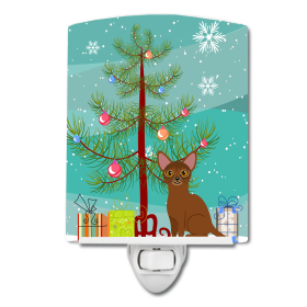 A Styles Ceramic Night Light (Color: Abyssinian Cat, size: 4 x 6)