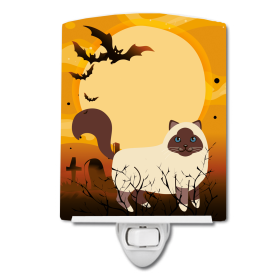 H Styles Ceramic Night Light (Color: Birman Cat, size: 4 x 6)