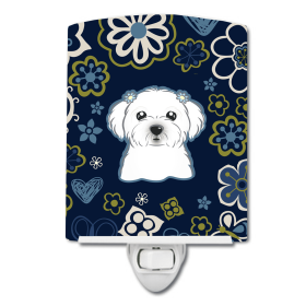 B Styles Ceramic Night Light (Color: Maltese, size: 4 x 6)