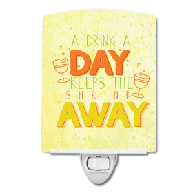 A Styles Ceramic Night Light (Color: A Drink a Day, size: 4 x 6)
