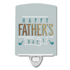 H Styles Ceramic Night Light (Color: Happy Father's Day, size: 4 x 6)