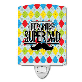 A Styles Ceramic Night Light (Color: 100% Pure Dad Argyle, size: 4 x 6)