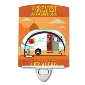 G Styles Ceramic Night Light (Color: Greatest Adventure New Camper, size: 4 x 6)