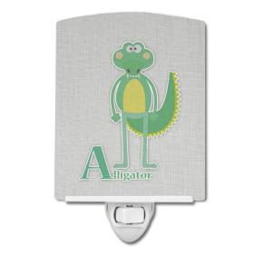 A Styles Ceramic Night Light (Color: Alligators & Crocodiles, size: 4 x 6)