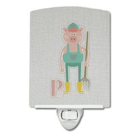 A Styles Ceramic Night Light (Color: Pigs, size: 4 x 6)