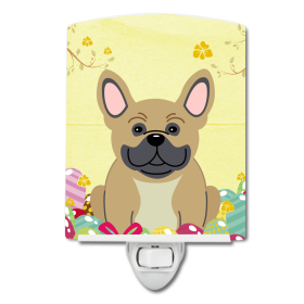 E Styles Ceramic Night Light (Color: French Bulldog - Cream, size: 4 x 6)