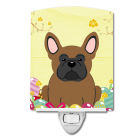 E Styles Ceramic Night Light (Color: French Bulldog - Brown, size: 4 x 6)