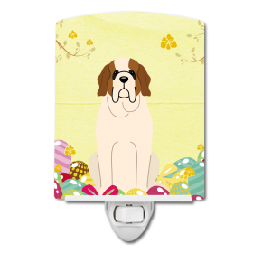 E Styles Ceramic Night Light (Color: Saint Bernard, size: 4 x 6)