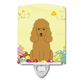 E Styles Ceramic Night Light (Color: Poodle - Tan, size: 4 x 6)