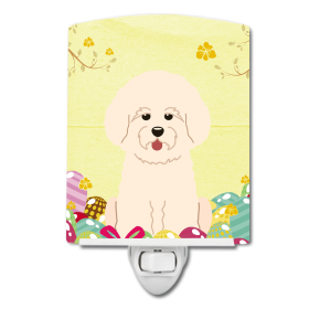 E Styles Ceramic Night Light (Color: Bichon Frise, size: 4 x 6)