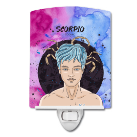 S Styles Ceramic Night Light (Color: Scorpio, size: 4 x 6)