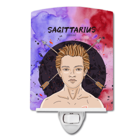 S Styles Ceramic Night Light (Color: Sagittarius, size: 4 x 6)