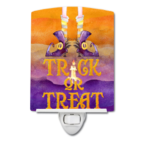 H Styles Ceramic Night Light (Color: Trick Witches, size: 4 x 6)