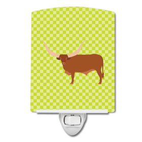 A Styles Ceramic Night Light (Color: Cows - Ankole-Watusu Cow, size: 4 x 6)