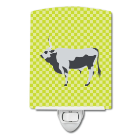 H Styles Ceramic Night Light (Color: Cows - Hungarian Grey Steppe Cow, size: 4 x 6)